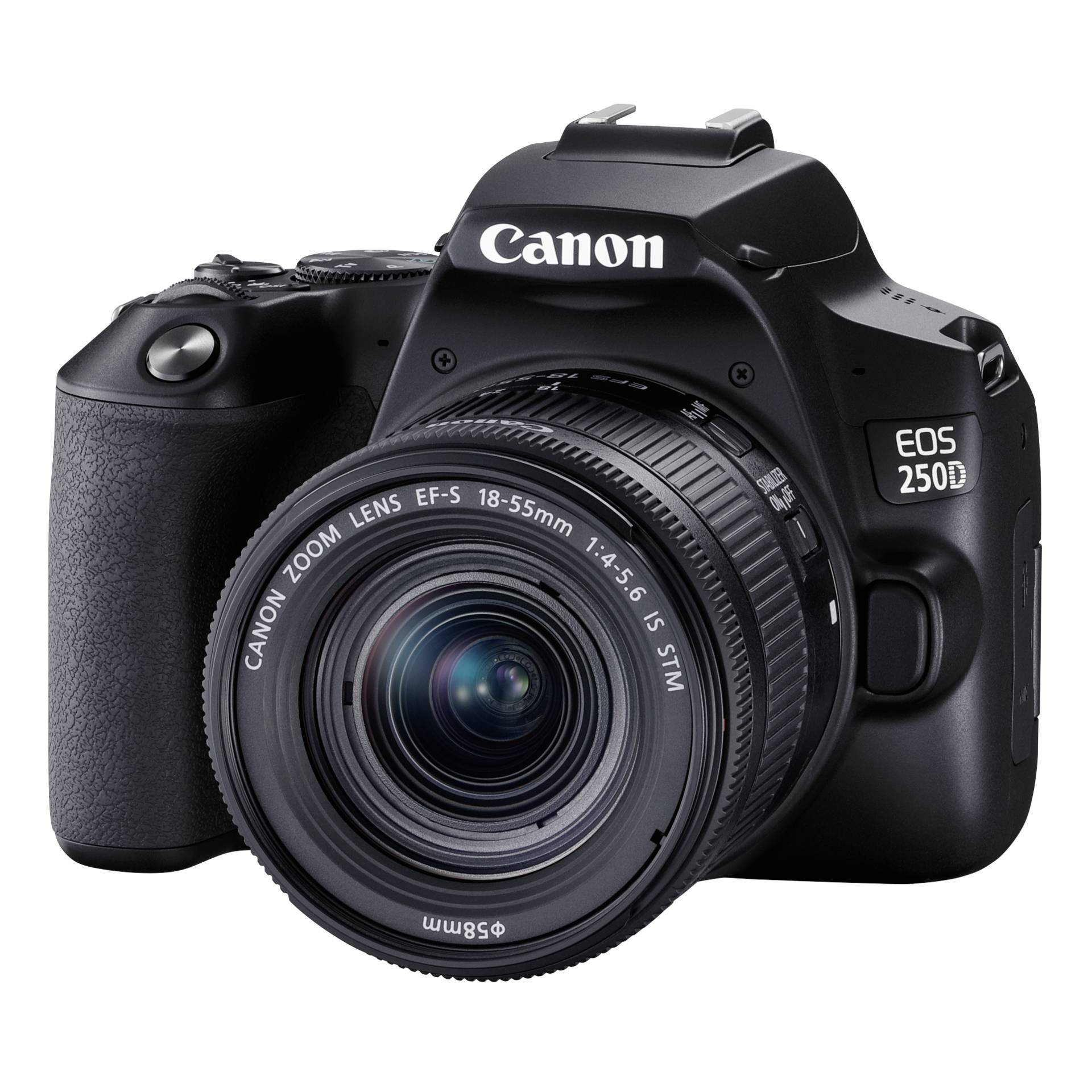 Canon EOS 250D (Schwarz) + EF-S 18-55mm IS STM (Canon 3454C002)