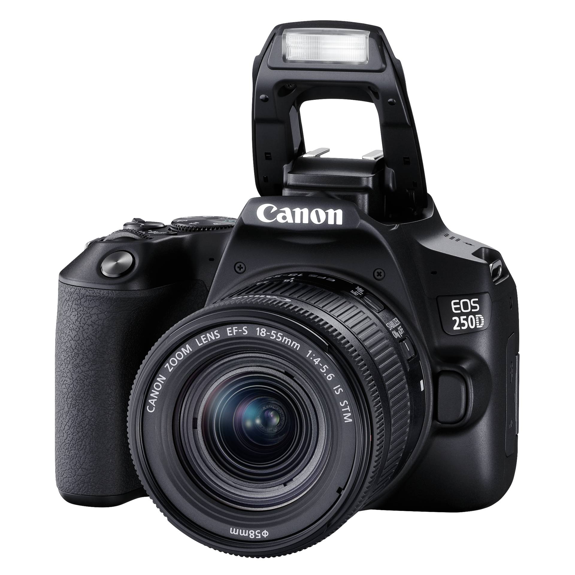 Canon EOS 250D (Schwarz) + EF-S 18-55mm IS STM (Canon 3454C002)